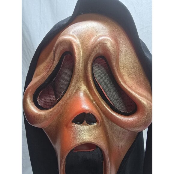 Scream Metallic Red/orange Ghost Face FUN WORLD Halloween Mask, Easter Unlimited - Picture 5 of 16